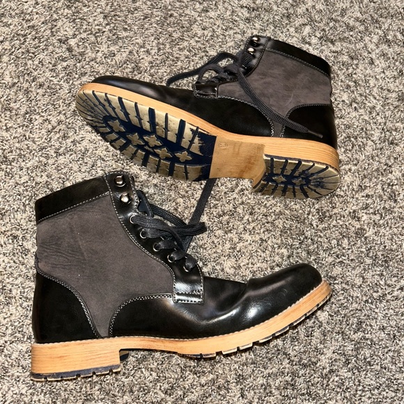 Faranzi Men's Fashion Grey Ankle Boots FB41311 - Picture 3 of 5